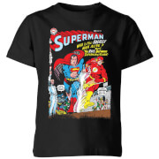 Justice League Who Is The Fastest Man Alive Cover Kids T Shirt Black 5 6 Years justice league kopen in de aanbieding