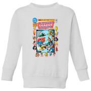 Justice League Crisis On Earth Prime Cover Kids Sweatshirt White 5 6 Years justice league kopen in de aanbieding
