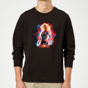 Captain Marvel Poster Sweatshirt Black S captain marvel kopen in de aanbieding