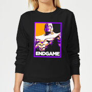 Avengers Endgame Thanos Poster Womens Sweatshirt Black Xs avengers endgame kopen in de aanbieding
