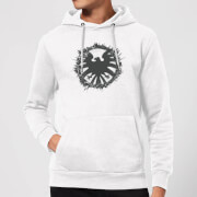 Avengers Endgame Marvel Agent Of Shield Logo Brushed Hoodie White S avengers endgame kopen in de aanbieding