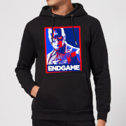 Avengers Endgame Captain America Poster Hoodie Black Xxl avengers endgame kopen in de aanbieding