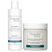 Gelée démêlante aux minéraux marins et scrub lavant et purifiant au sel marin duo Christophe Robin