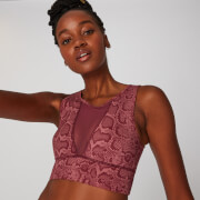

Спортивное бра Snake Print, розовое - XS