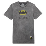 Dc Batman 80Th Anniversary Logo T Shirt Black Acid Wash M dc kopen in de aanbieding