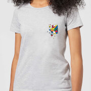 Image of Rubik's Smash Cube Women's T-Shirt - Grey - M - Grey