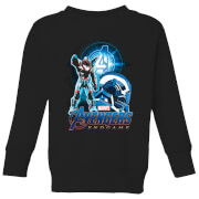 Marvel Avengers Endgame War Machine Suit Kids Sweatshirt Black 7 8 Years marvel kopen in de aanbieding