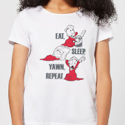 Popeye Eat Sleep Yawn Repeat Womens T Shirt White 4Xl popeye kopen in de aanbieding