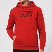 Hellboy Logo Hoodie - Red - S - Rouge
