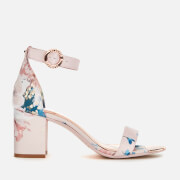 pink block heel sandals uk