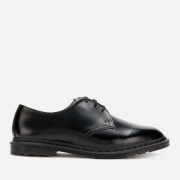Image of Dr. Martens Men's Archie II Polished Smooth Leather Derby Shoes - Black - UK 7 - Black