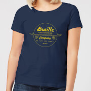 Image of Limited Edition Braille Skate Company Women's T-Shirt - Navy - M - Navy