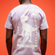 Jurassic Park Primal Raptor Stats Unisexe T-Shirt - Lilac - S - Violet
