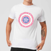 Marvel Captain America Flower Shield Mens T Shirt White 3Xl marvel kopen in de aanbieding