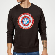 Marvel Captain America Pixelated Shield Sweatshirt Black 5Xl marvel kopen in de aanbieding