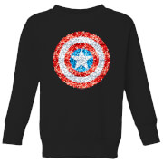 Marvel Captain America Pixelated Shield Kids Sweatshirt Black 11 12 Years marvel kopen in de aanbieding Marvel Captain America Pixelated Shield Kids Sweatshirt Black 11 12 Years marvel kopen in de aanbieding