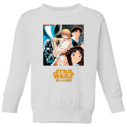 Star Wars Manga Style Kids Sweatshirt White 9 10 Years star wars kopen in de aanbieding