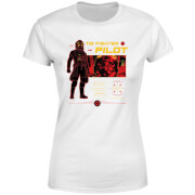 Star Wars Tie Pilot Womens T Shirt White Xxl star wars kopen in de aanbieding