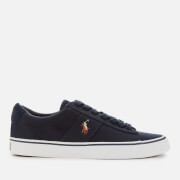 Image of Polo Ralph Lauren Men's Sayer Canvas Low Top Trainers - Aviator Navy - UK 9