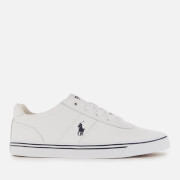 Image of Polo Ralph Lauren Men's Hanford Leather Low Top Trainers - Pure White - UK 7
