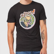 Image of Elton John Star Men's T-Shirt - Black - S - Black