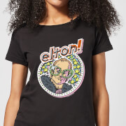 Image of Elton John Star Women's T-Shirt - Black - XL - Black