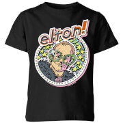 Image of Elton John Star Kids' T-Shirt - Black - 3-4 Years - Black