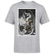 Magic The Gathering Herren Magic The Gathering Bolas Poster Art  T-Shirt | Grey | XS | Grau