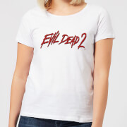 Image of Evil Dead 2 Logo Women's T-Shirt - White - 3XL - White