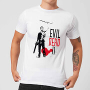 Image of Evil Dead 2 Ash Silhouette Men's T-Shirt - White - 3XL - White