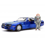 Jada Die Cast IT 1:24 Henry Bower's Pontiac Firebird and Pennywise Figure
