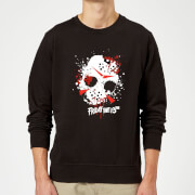 Image of Friday the 13th Mask Splatter Sweatshirt - Black - 5XL - Black