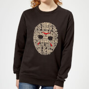 Image of Friday the 13th Mask Women's Sweatshirt - Black - 5XL - Black