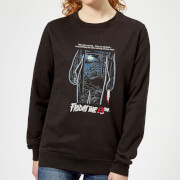 Image of Friday the 13th Vintage Poster Women's Sweatshirt - Black - 5XL - Black