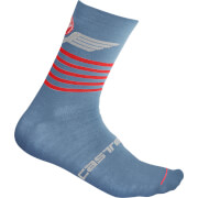 Castelli Lancio 15 Socks - S-M - Light Steel Blue