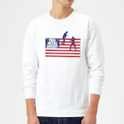 Image of Full Metal Jacket American Stripes Sweatshirt - White - S - White