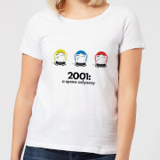 Image of 2001: A Space Odyssey Space Helmets Women's T-Shirt - White - S - White