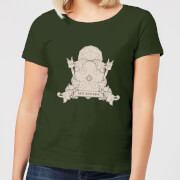 Image of Crystal Maze Fast And Safe Crest Women's T-Shirt - Forest Green - S - Forest Green