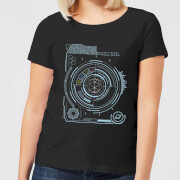 Image of Crystal Maze Futuristic Crystal Women's T-Shirt - Black - S - Black