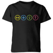 Image of Crystal Maze Game Modes Kids' T-Shirt - Black - 3-4 Years - Black