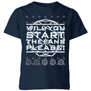 Image of Crystal Maze Will You Start The Fans Please! Kids' T-Shirt - Navy - 3-4 Years - Navy