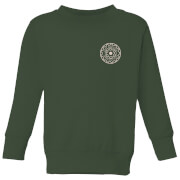 Image of Crystal Maze Fast And Safe Pocket Kids' Sweatshirt - Forest Green - 3-4 Years - Forest Green