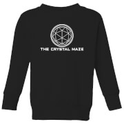 Image of Crystal Maze Logo Kids' Sweatshirt - Black - 3-4 Years - Black