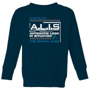 Image of Crystal Maze A.L.I.S. Kids' Sweatshirt - Navy - 9-10 Years - Navy