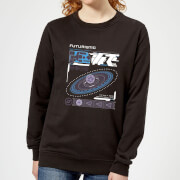 Image of Crystal Maze Futuristic Zone Women's Sweatshirt - Black - XS - Black