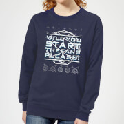 Image of Crystal Maze Will You Start The Fans Please! Women's Sweatshirt - Navy - XS - Navy