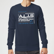 Image of Crystal Maze A.L.I.S. Sweatshirt - Navy - S - Navy