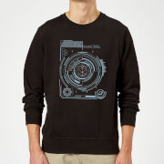 Image of Crystal Maze Futuristic Crystal Sweatshirt - Black - S - Black