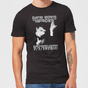 David Bowie Heroes Earls Court Men's T-Shirt - Black - XS - Noir