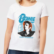 Image of David Bowie Ziggy Stardust Orange Hair Women's T-Shirt - White - S - White